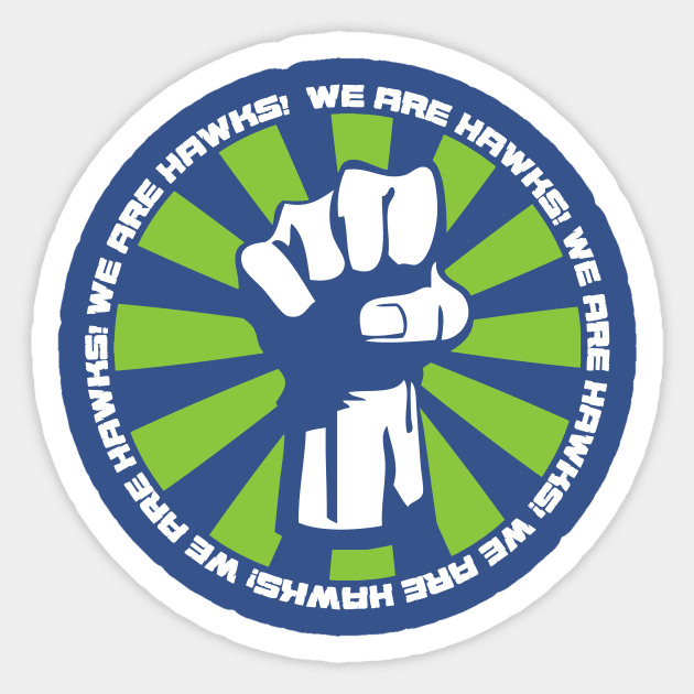 We Are Hawks Sticker by futiledesigncompany